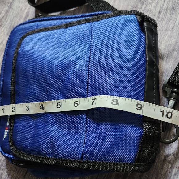 Nintendo‎ DS Blue Messenger Bag Crossbody Case Travel Shoulder Bag - Picture 4 of 10